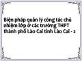 Biện pháp quản lý công tác chủ nhiệm lớp ở các trường THPT thành phố Lào Cai tỉnh Lào Cai - 2