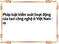 Một Số Nhận Định Về Pháp Luật Kiểm Soát Hoạt Động Taxi Công Nghệ Việt Nam Hiện Hành