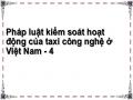 Vấn Đề Pháp Lý Đặt Ra Đối Với Kiểm Soát Taxi Công Nghệ