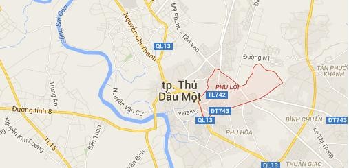 Vị trí của phường Phú Lợi trong thành phố Thủ Dầu Một Chương 2 THỰC TRẠNG 1