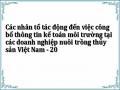 Thiết Lập Các Báo Cáo Về Ktmt Để Công Bố Thông Tin Cho Các Đối Tượng Sử Dụng Thông Tin