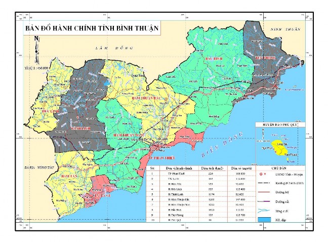 Hiện nay Bình Thuận có 10 đơn vị hành chính với 127 xã phường và thị trấn 1