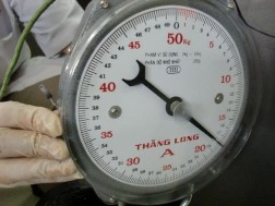 C D Hình 3 51C Lực gập 18kg Hình 3 51D Khoảng cách liên mỏm gai 11mm sau khi treo tạ 1