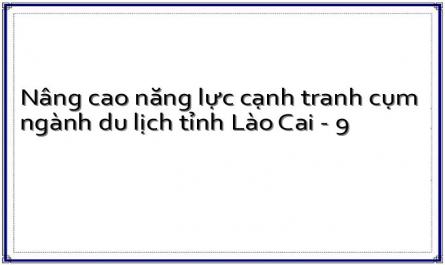 Nâng cao năng lực cạnh tranh cụm ngành du lịch tỉnh Lào Cai - 9