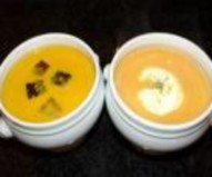 Xúp cà rốt Xúp xay nghiền thì không mịn mượt như xúp kem và hơi đặc hơn xúp 2