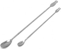 5 Bar spoon 6 Jigger Measure 7 Measuring spoons 8 Pourer 9 Bar knife 10 Cutting board 11 Ice tongs 5