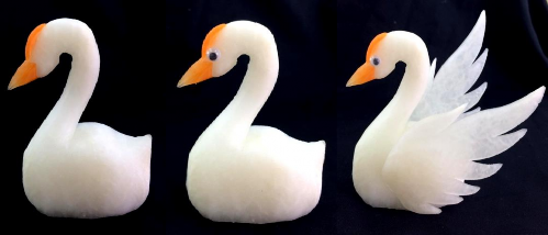 Thiên nga tỉa từ củ cải trắng Bài tham khảo 2 CẮT TỈA CON CÁ TỪ CÀ RỐT TT 2