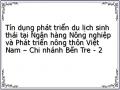 Tín dụng phát triển du lịch sinh thái tại Ngân hàng Nông nghiệp và Phát triển nông thôn Việt Nam – Chi nhánh Bến Tre - 2