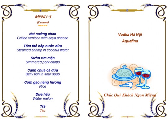 Đến họ các thông tin có tác dụng quảng cáo 3 Một Số Loại Mẫu Thực Đơn 4