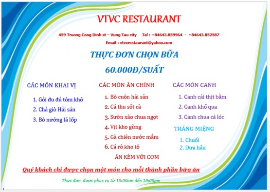 3 4 Các loại thực đơn khác Thực đơn đặc sản Chia theo mùa theo vùng hay theo 6