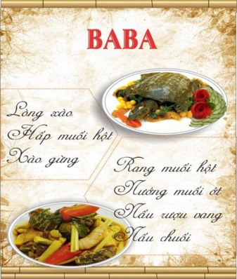 3 4 Các loại thực đơn khác Thực đơn đặc sản Chia theo mùa theo vùng hay theo 7