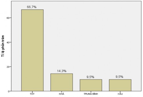 Biểu đồ 3 4 Chất lượng cuộc sống sau phẫu thuật Nhận xét 21 bệnh nhân tham 3