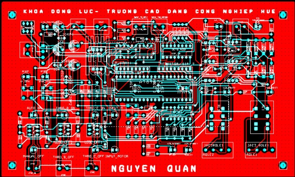 Sau khi thiết kế tính toán bằng phần mềm chuyên dụng ta được bo mạch của 1