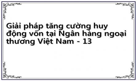 Giải pháp tăng cường huy động vốn tại Ngân hàng ngoại thương Việt Nam - 13