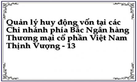 Quản lý huy động vốn tại các Chi nhánh phía Bắc Ngân hàng Thương mại cổ phần Việt Nam Thịnh Vượng - 13