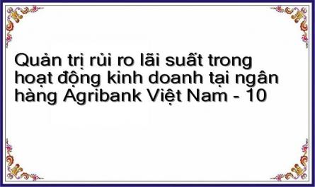 Quản trị rủi ro lãi suất trong hoạt động kinh doanh tại ngân hàng Agribank Việt Nam - 10