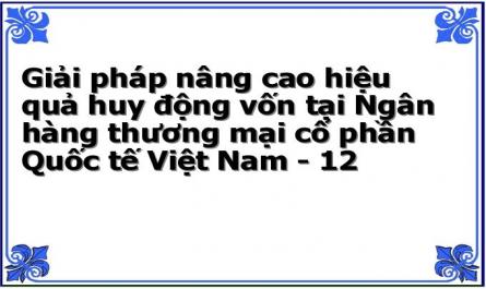 Giải pháp nâng cao hiệu quả huy động vốn tại Ngân hàng thương mại cổ phần Quốc tế Việt Nam - 12
