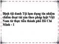 Định tội danh Tội lạm dụng tín nhiệm chiếm đoạt tài sản theo pháp luật Việt Nam từ thực tiễn thành phố Hồ Chí Minh