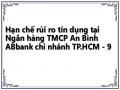 Hạn chế rủi ro tín dụng tại Ngân hàng TMCP An Bình ABbank chi nhánh TP.HCM - 9