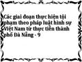 Hoàn Thiện Pháp Luật Hình Sự Liên Quan Đến Các Giai Đoạn Thực Hiện Tội Phạm