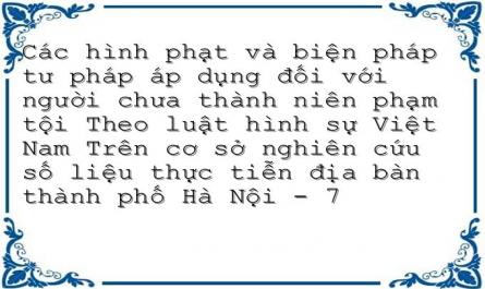 Sự Khác Nhau Giữa Các Hình Phạt Và Biện Pháp Tư Pháp Áp Dụng Đối Với Người Chưa Thành Niên