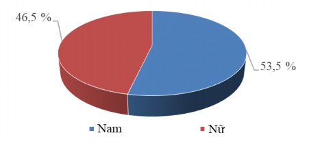 Hình 4 1 Đặc điểm của mẫu khảo sát theo giới tính Nguồn Kết quả xử lý 1
