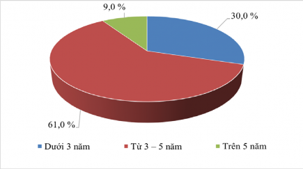 Hình 4 3 Đặc điểm của mẫu khảo sát theo kinh nghiệm Nguồn Kết quả xử lý 3