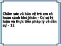Chăm sóc và bảo vệ trẻ em có hoàn cảnh khó khăn - Cơ sở lý luận và thực tiễn pháp lý về dân sự - 12