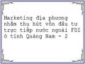 Marketing địa phương nhằm thu hút vốn đầu tư trực tiếp nước ngoài FDI ở tỉnh Quảng Nam - 2
