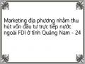 Marketing địa phương nhằm thu hút vốn đầu tư trực tiếp nước ngoài FDI ở tỉnh Quảng Nam - 24