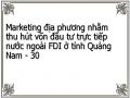 Marketing địa phương nhằm thu hút vốn đầu tư trực tiếp nước ngoài FDI ở tỉnh Quảng Nam - 30