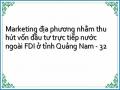 Marketing địa phương nhằm thu hút vốn đầu tư trực tiếp nước ngoài FDI ở tỉnh Quảng Nam - 32