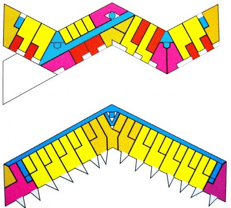 Hình 36 Mặt bằng nhà chung cư tầng trung bình theo hình thức hành lang bên Phân 2