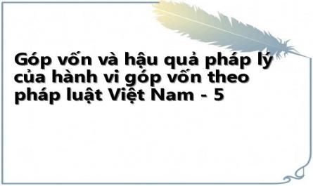 Góp vốn và hậu quả pháp lý của hành vi góp vốn theo pháp luật Việt Nam - 5
