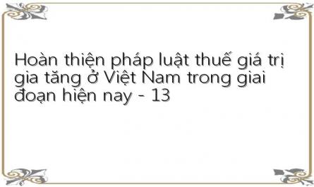 Hoàn thiện pháp luật thuế giá trị gia tăng ở Việt Nam trong giai đoạn hiện nay - 13