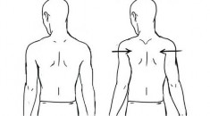 Hình 5 Bài tập co xương bả vai Hình 6 Bài tập con lắc A đưa ra trước sau hai 2
