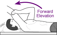 Hình 7 Bài tập nằm nâng tay thụ động Hình 8 Bài tập bò tường Hình 9 Bài tập 4