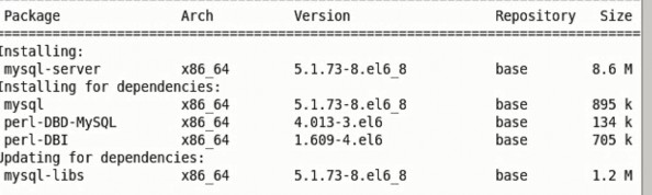 Hình 3 6 Cài đặt MySQL Server Bước 6 Cài đặt PHP yum install php php cli php common php 7