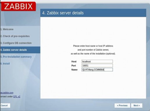 Hình 3 19 Giao diện khai báo ip cổng và tên máy chủ Kiểm tra lại thông tin trước 3