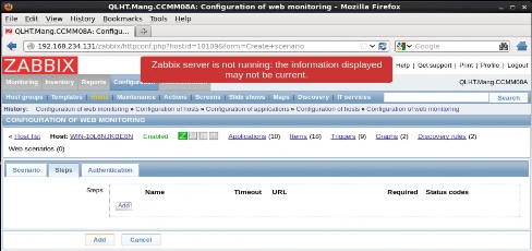 Hình 3 39 Điền các thông tin tạo Web Hình 3 40 Tạo xong web cho máy Zabbix Client 9