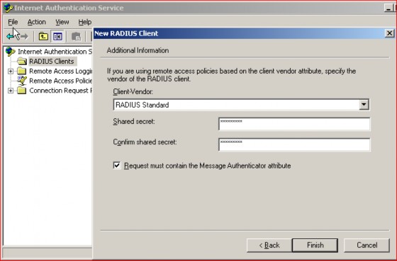 4 4 3 Tạo Remove Access Policy Cũng trong cửa sổ Internet Authenticaton Service click 1