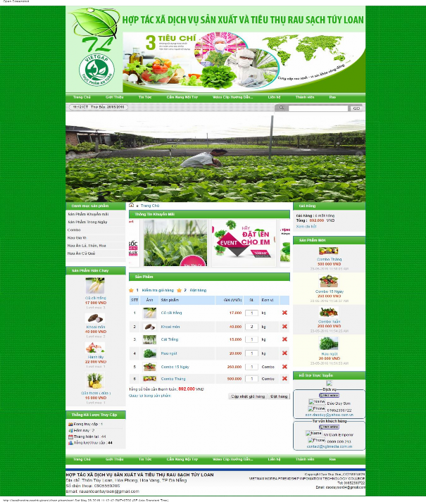 Hình 3 17 Giao diệ ệ n trang chi tiế ế t giỏ ỏ hàng 3 3 2 10 Trang kiểm tra đơn 2