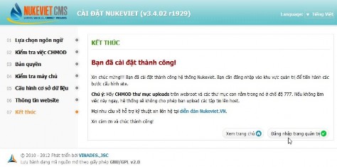 Hinh 2 11 Kế ế t thúc quá trình cài đ đ ặ ặ t Khi cài đặt hoàn thành ô bước 10