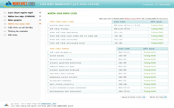 Hinh 2 8 Kiể ể m tra máy chủ ủ Bước 6 Cấu hình cơ sở dữ liệu Hinh 2 9 Cấ 7
