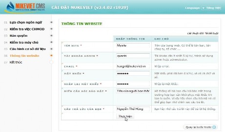 Hinh 2 10 Khai báo thông tin website Ở bước này chúng ta phải điền đầy đủ thong 9