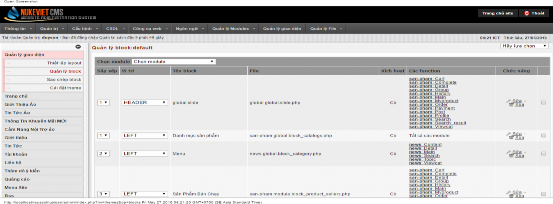 Hinh 2 27 Quả ả n lý block 2 3 3 4 Quản lý giao diện Tại menu trái thiết lập 1