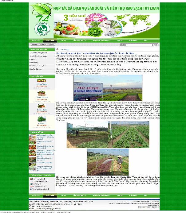 Hình 3 8 Giao diệ ệ n trang giớ ớ i thiệ ệ u 3 3 2 2 Trang tin tức Trang tin tức 1