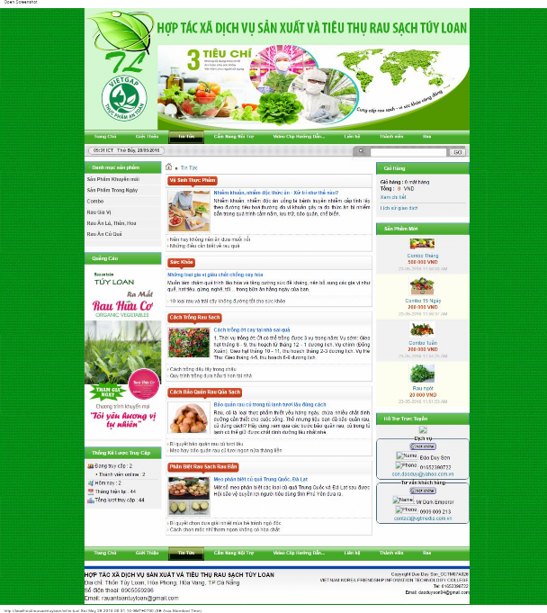 Hình 3 9 Giao diệ ệ n trang tin tứ ứ c 3 3 2 3 Trang chi tiết tin tức Thể hiện 2