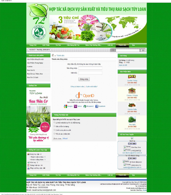 Hình 3 14 Giao diệ ệ n trang thành viên 3 3 2 7 Trang sản phẩm khuyến mãi Trang này 7