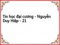 Tin học đại cương - Nguyễn Duy Hiệp - 21